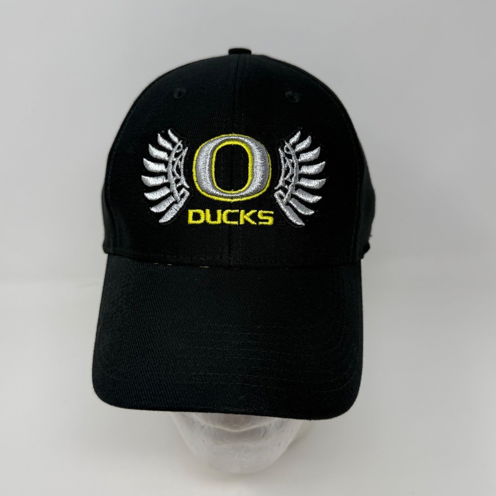 Nike Oregon Ducks Legacy 91 Hat Mens Black Yellow Wings Embroidered Cap One Size